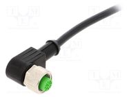 Connection lead; M12; PIN: 4; angled; 1.5m; plug; 30VAC; 4A; -25÷85°C MURR ELEKTRONIK