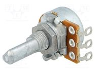 Potentiometer: shaft; single turn; 10kΩ; 100mW; ±20%; 6mm; mono ALPS