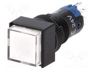 Switch: push-button; Pos: 2; SPDT; 0.5A/250VAC; 1A/24VDC; ON-(ON) ONPOW