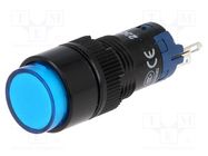 Switch: push-button; Pos: 2; SPDT; 0.5A/250VAC; 1A/24VDC; ON-(ON) ONPOW