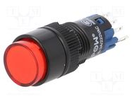 Switch: push-button; Pos: 2; SPDT; 0.5A/250VAC; 1A/24VDC; ON-(ON) ONPOW