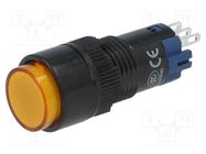 Switch: push-button; Pos: 2; SPDT; 0.5A/250VAC; 1A/24VDC; ON-(ON) ONPOW