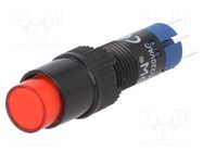 Switch: push-button; Pos: 2; SPDT; 0.5A/250VAC; 1A/24VDC; ON-(ON) ONPOW