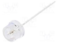 LED; 8mm; orange; 2180÷3000mcd; 100°; Front: convex; 1.8÷2.6VDC OPTOSUPPLY