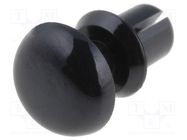 Rivet; polyamide; 1÷2mm; black; Mounting: dismountable,push-in ESSENTRA