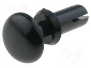 Rivet; polyamide; 4÷5mm; black; Mounting: dismountable,push-in 