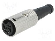 Connector: DIN; plug; female; PIN: 6; Layout: 240°; straight; 34V; 2A DELTRON