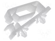 Snap handle; polyamide; natural; for ribbon cables fastening ESSENTRA