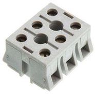 TERMINAL BLOCK, BARRIER, 3 POSITION, 24-8AWG