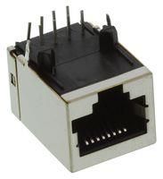 RJ50 JACK, R/A, 10P10C, 1PORT, SHLD