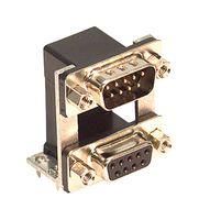 STACKED D SUB CONNECTOR, PLUG/PLUG, 9POS