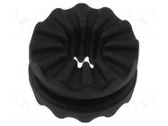 Grommet; black; Panel thick: max.9.53mm; rubber; Øout: 14.4mm ESSENTRA