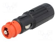 Cigarette lighter plug; Sup.volt: 12÷24VDC; Inom: 16A; 12V/15A SCI