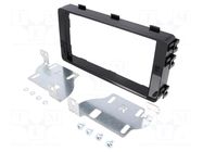 Radio frame; Mitsubishi; 2 DIN; black gloss PER.PIC.