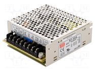 Power supply: switching; for building in,modular; 46.5W; 5VDC 