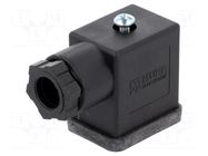 Connector: valve connector; plug; form B; 11mm; female; PIN: 3; 230V MURRELEKTRONIK