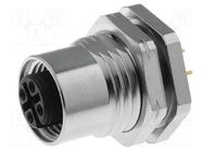 Connector: M12; socket; PIN: 4; female; A code-DeviceNet / CANopen LUMBERG AUTOMATION