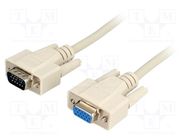 Cable; D-Sub 15pin HD socket,D-Sub 15pin HD plug; 3m; 28AWG BQ CABLE