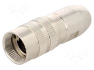 Connector: M16; plug; female; PIN: 12; 3A; 60V; soldering; for cable LUMBERG