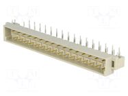 Connector: DIN 41612; socket; male; PIN: 32; angled 90°; 6A; THT; a+c HARTING