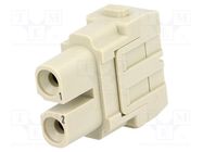 Connector: HDC; module; female; Han-Modular®; PIN: 2; 40A; 1000V HARTING