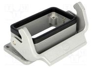 Enclosure: for Han connectors; Han; size 10B; with latch; IP65 HARTING