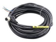 SENSOR CORD, 3P M12 R/A RCPT-FREE END/5M