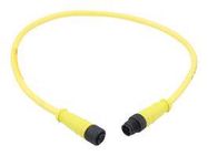 SENSOR CORD, 5P M12 PLUG-RCPT, 9.8FT