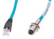 SENSOR CORD, 4P M12 RCPT-RJ45 PLUG, 0.5M