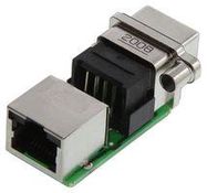 RJ45 CONN, R/A JACK, 8P8C, 1PORT, PANEL