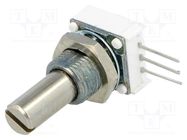 Potentiometer: shaft; single turn; 5kΩ; 1W; ±10%; 6.35mm; THT VISHAY