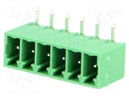 Pluggable terminal block; 3.5mm; ways: 6; angled 90°; socket; male DEGSON ELECTRONICS