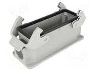 Enclosure for connectors: HDC; size 24B; Han® B; IP65; M25 HARTING
