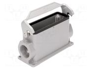 Enclosure for connectors: HDC; size 24B; Han® HMC; IP65; M32 HARTING