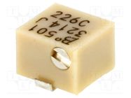 Potentiometer: mounting; horizontal,multiturn; 500Ω; 250mW; SMD BOURNS