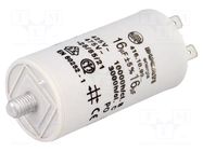 Capacitor: polypropylene; motors, run; 16uF; 425VAC; Ø36x70mm; ±5% DUCATI ENERGIA