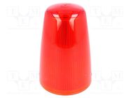 Cloche; red; X125; IP65; Ø98x167mm MOFLASH SIGNALLING