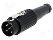 Connector: DIN; plug; male; PIN: 5; Layout: 360°; straight; for cable 