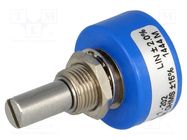 Potentiometer: shaft; single turn; 2kΩ; ±15%; 1W; linear; 6.35mm BOURNS