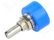 Potentiometer: shaft; single turn; 5kΩ; ±15%; 1W; linear; 6.35mm BOURNS