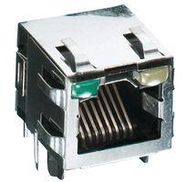 CAT3 RJ45 MODULAR JACK, 8POS, 1 PORT