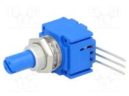 Potentiometer: shaft; single turn; 50kΩ; ±20%; 1W; linear; 6.35mm BOURNS