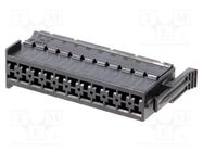 Connector: wire-wire; plug; female; JPT; for cable; PIN: 22; black TE Connectivity