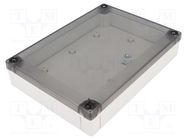 Enclosure: multipurpose; X: 130mm; Y: 180mm; Z: 35mm; MNX; grey; IK08 FIBOX