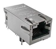 RJ45 CONN, R/A JACK, 8P8C, 1PORT, TH