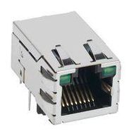 RJ45 CONN, R/A JACK, 8P8C, 1PORT, TH