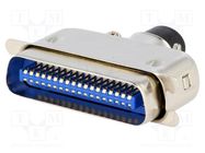 Connector: Centronics; plug; male; PIN: 36; soldering; for cable CONNFLY