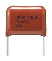 CAP, 10UF, 100VDC, FILM, RADIAL