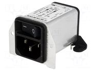 Connector: AC supply; socket; male; 2A; 250VAC; C14 (E); IEC 60320 SCHURTER