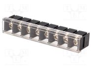 PCB terminal block; straight; 10mm; ways: 8; on PCBs; 4mm2; tinned 